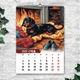 Календарь настенный перекидной Такса собака 13 листов ENTERSTORE 42х29.7 см (ART 250200) - изображение 2