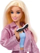 Лялька Барбі Делюкс Стиль у металево-рожевій спідниці та куртці Barbie Deluxe Style Metallic Pink Barbiecore Skirt and Jacket (JNC61) (JNC61) - изображение 4