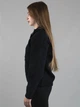 Женская демисезонная кофта из альпаки черная one size (722) - изображение 4