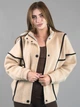 Женская демисезонная кофта из альпаки бежевая one size (5553) - изображение 1