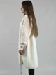 Женская длинная кофта из альпаки молочная с рукавами барашек one size (263404) - изображение 5