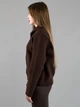 Женская демисезонная кофта из альпаки шоколадная one size (712) - изображение 4