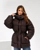 Зимный женский пуховик Eva Classic ЭЛИС коричневый 48 - изображение 1