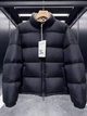 Мужская пуховая куртка Burberry со стойкой, гусиный пух, черная 2XL - изображение 3