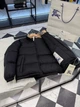 Мужская пуховая куртка Burberry со стойкой, гусиный пух, черная 2XL - изображение 8