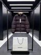 Мужская коричневая пуховая куртка Burberry со стойкой, гусиный пух 3XL - изображение 1