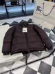 Мужская коричневая пуховая куртка Burberry со стойкой, гусиный пух 3XL - изображение 6
