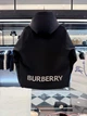 Мужская черная пуховая куртка Burberry с капюшоном, гусиный пух 90% 2XL - изображение 3