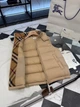 Мужская бежевая пуховая жилетка Burberry с капюшоном, гусиный пух 90% 2XL - изображение 3