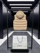 Мужская бежевая пуховая жилетка Burberry с капюшоном, гусиный пух 90% 2XL - изображение 9