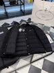 Мужская пуховая куртка Prada черная с вельветовым воротником Oversize, L - изображение 9