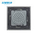 Встраиваемая Bluetooth-колонка LIVOLO с TWS (стерео), серое матовое стекло - изображение 4