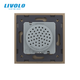 Встраиваемая Bluetooth-колонка LIVOLO с TWS (стерео), золотое матовое стекло - изображение 4