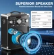 Портативная колонка HWWR S8-T Bluetooth 5.3 с 3 беспроводными микрофонами для вечеринок - изображение 2