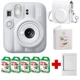 Набір камера Fujifilm Instax Mini 13 Clay White , Фотопапір 50шт, Чохол, Фотоальбом 64 фото Білий + в подарунок фоторамка (Подарункове пакування) - изображение 1