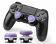 Накладки на стики KontrolFreek FPS Freek Galaxy для PS5 DualSense и PS4 DualShock 4, High-Rise + Mid-Rise - purple - изображение 2