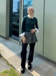 Лонгслив длинный женский Uniqlo 652251550 L Зеленый (1162016360) - изображение 5