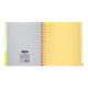 Блокнот BUROMAX B5 на спір. пласт. обкл. з розділ. та перф. 120арк. NEON помаранчевий /BM.24359911-11/ - изображение 5
