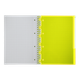 Книга канц. на спір. А4 120арк. # офс. BUROMAX NEON, пласт.обкл. з розділ. та перфорацією, жовта /BM.24349911-08/ - изображение 10