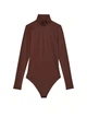 Боді Victoria's Secret BODYWEAR by Victoria with FeatherSoft™ Innovation Turtleneck Bodysuit М Коричневий(26953487) - изображение 4