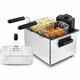 Фритюрница из нержавеющей стали 5 л, 2100 Вт + 3 корзины, LumaBella LB-60004 - изображение 1