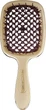 Щітка для волосся Janeke Superbrush, золота з коричневими зубцями AUSP230 - зображення 1