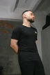Футболка чоловіча з прапором на грудях Intruder чорна трикотажна бавовняна патріотична повсякденна стильна класична для чоловіків/XXL - зображення 5