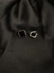 Серьги Клевер английский замок черного цвета 39379 One Size - изображение 4