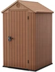 Садовый домик для хранения Keter Darwin Сборный 4×4 118х117х205 см Коричневый (259006) - изображение 1