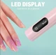 Мощный аккумуляторный портативный UV/LED фонарик для маникюра без бренда с таймером и дисплеем мгновенная фиксация для наращивания 5 w 395 нм 5 V 1 A розовый - изображение 2