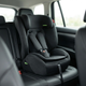 Автокрісло для дітей 76-150 см 9-36 кг автомобільне i-Size R129 з 5-точковими ременями 15 рівнями підголівника штатним кріпленням м’яким вкладишем боковою підтримкою чорне за рухом - зображення 8