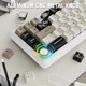 Клавиатура беспроводная ATTACK SHARK X66 Strawberry RGB USB/Bluetooth/Wireless Cheese White (X66CW_AS) - изображение 5