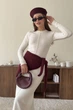 Сукня в'язана максі з декоративним швом DR040 2607348642110 L/XL Молочний - зображення 2