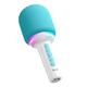 Микрофон Soaiy MC69 беспроводной Bluetooth со встроенной колонкой для караоке, небесно-голубой - изображение 1