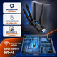 Wi-Fi адаптер 2.4/5 ГГц сетевая карта беспроводной Wi Fi адаптер сетевой модуль USB 3.0 двухдиапазонный WiFi ресивер 2.4G/5G Kayfovo WA-AX-1800M-2 - изображение 5
