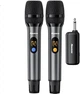Беспроводной микрофон Newmine MC110 UHF двухканальный, для караоке, сцены и конференций - изображение 2