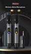 Беспроводной микрофон Newmine MC110 UHF двухканальный, для караоке, сцены и конференций - изображение 11