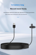 Микрофон Soaiy петличный проводной для компьютера/интервью/трансляций, USB - изображение 8