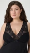 Сорочка жіноча нічна ellen may black ldm 111/18/02 M чорний - изображение 2