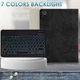 Чохол-клавіатура Wineecy чорний для Samsung Galaxy Tab S6 Lite 10.4 (2020/2022) SM-P610/P613/P615/P619 розкладка QWERTZ бездротова магнітна з підсвіткою - зображення 6