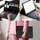 Чохол-клавіатура SNOODU для Samsung Galaxy Tab S10+ (SM-X820/SM-X826B) Tab S9+ (SM-X810/X816B/X818U) Tab S9 FE+ (SM-X610/SM-X616) з тачпадом RGB підсвіткою QWERTZ чорний - зображення 6