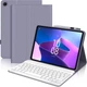 Клавиатура-чехол IVEOPPE для Lenovo Tab M10 Plus 3rd Gen 10.61" 2022 (TB-125FU/TB-128XU) Lenovo Xiaoxin Pad 2022 10.6" Lenovo K10 Pro Moto Tab G62 Violet Grey с раскладкой QWERTY и держателем для стилуса - изображение 1