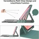 Чохол-клавіатура WINCHKING Зелений для Xiaomi Pad 7 Xiaomi Pad 7 Pro (2025) Xiaomi Pad 8 11.2" розкладка QWERTZ з тримачем для стилуса та Bluetooth - зображення 4