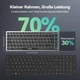 Клавиатура TECKNET KB006 Bluetooth 5.0 и 2.4G беспроводной до 4 устройств раскладка QWERTZ (немецкая) ультратонкая компактная - изображение 5