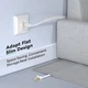 Ethernet-кабель BUSOHE Cat 8 плоский белый с коннекторами RJ45 длиной 15 м скорость передачи данных 40 Гбит/с только кабель без креплений - изображение 4