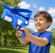 Літак із пінопласту з пістолетом катапультою Синій / Дитячий пістолет катапульта з літаками/Ігровий набір із літака та пістолета - зображення 2