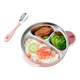 Набор детской посуды COOKSS из стали 316 на присоске с подогревом 3 предмета Pink - изображение 4