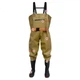 Водонепроницаемые брюки SHENGLI Water Fork Pants, полукомбинезонные кожаные брюки для рыбалки, утолщенные, плотностью 90 ден, с защитой коленей, желтые, размер 43, 1 пара BWP90Y - изображение 2