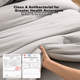 Зимова ковдра HLA Antibacterial Class A 21% з соєвого волокна, потовщена, приблизно 6 шт., 150*200 см, сіра, з 3D краєм - зображення 6