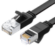 Патч-корд Ugreen Cat 6 мідь плоский 1 Гбіт/с 5 м Чорний (50187) - зображення 4